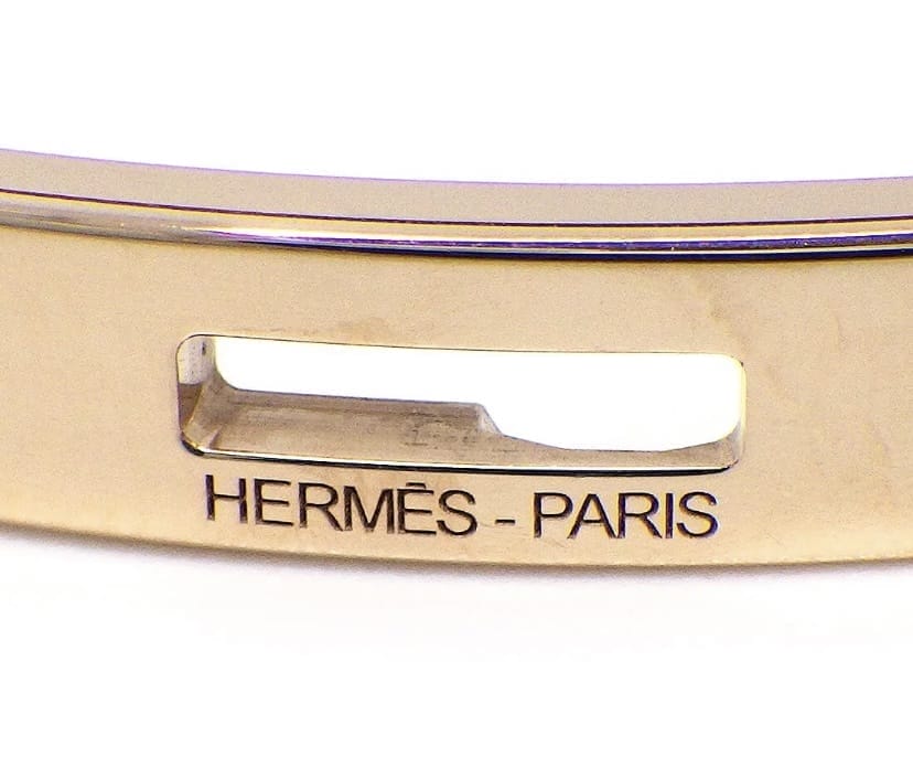Hermes Diamond 18KT Rose Gold Kelly PM Bracelet