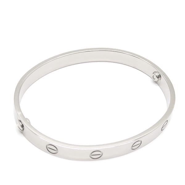Cartier 18KT  White Gold Love Bracelet Size 17 W/ Certificate