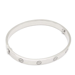 Cartier 18KT  White Gold Love Bracelet Size 17 W/ Certificate