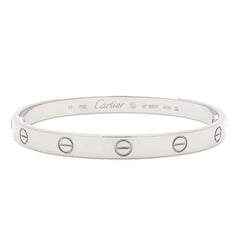 Cartier 18KT  White Gold Love Bracelet Size 17 W/ Certificate