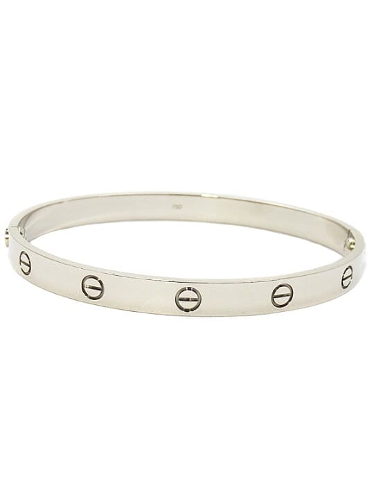 Cartier 18KT White Gold Love Bracelet, Size 20