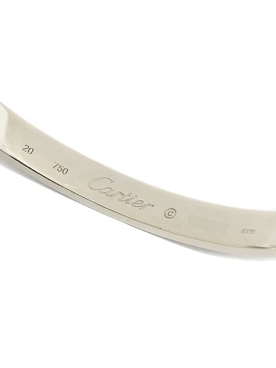 Cartier 18KT White Gold Love Bracelet, Size 20