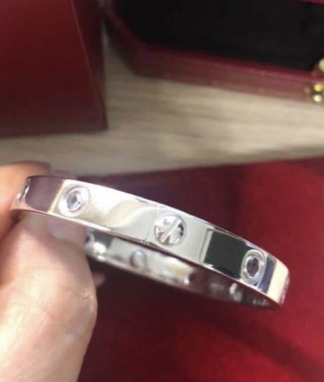 Cartier Multi Color Gemstone Rainbow White Gold Love Bracelet