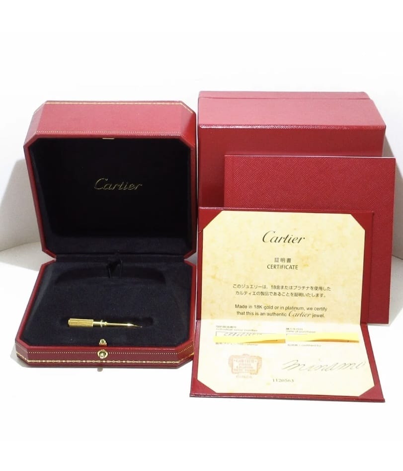 Cartier 18KT Yellow Gold Love Bracelet, Size 17, New Screw System w/ Certificate