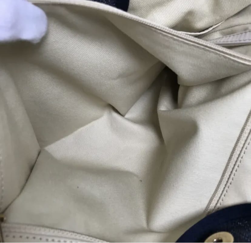 CHANEL Denim & Leather Deauville GM Tote Handbag