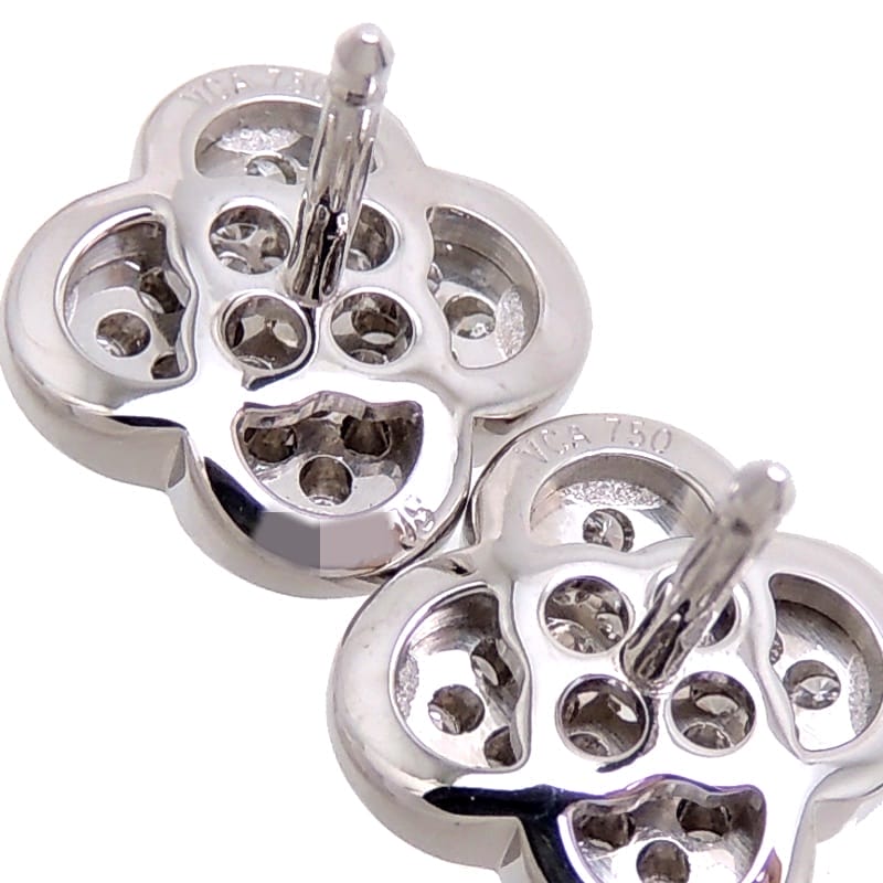 Van Cleef & Arpels Pure Diamond Alhambra Pierces Earrings