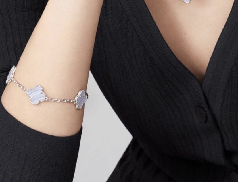 Van Cleef & Arpels Chalcedony Vintage Alhambra Bracelet