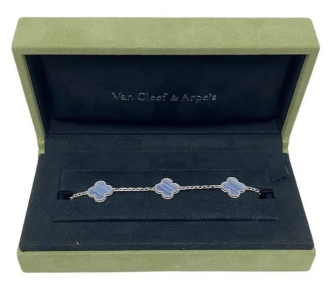 Van Cleef & Arpels Chalcedony Vintage Alhambra Bracelet