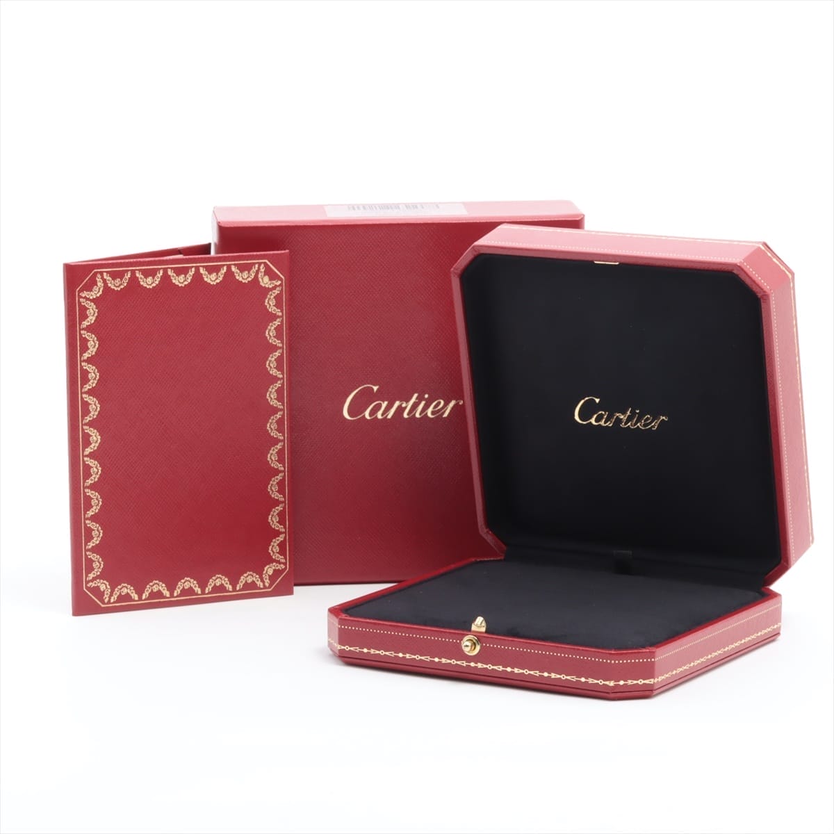 Cartier Diamond 3 Ring Love Set Pendant & Chain ~Necklace