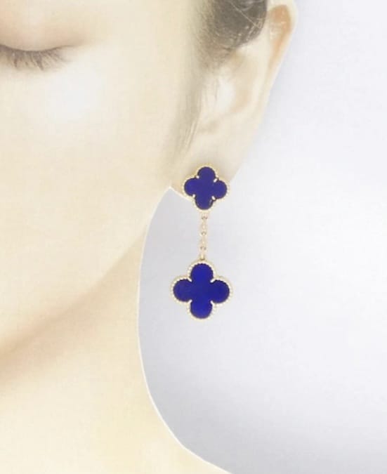 Van Cleef & Arpels Lapis Lazuli Magic Alhambra Earrings