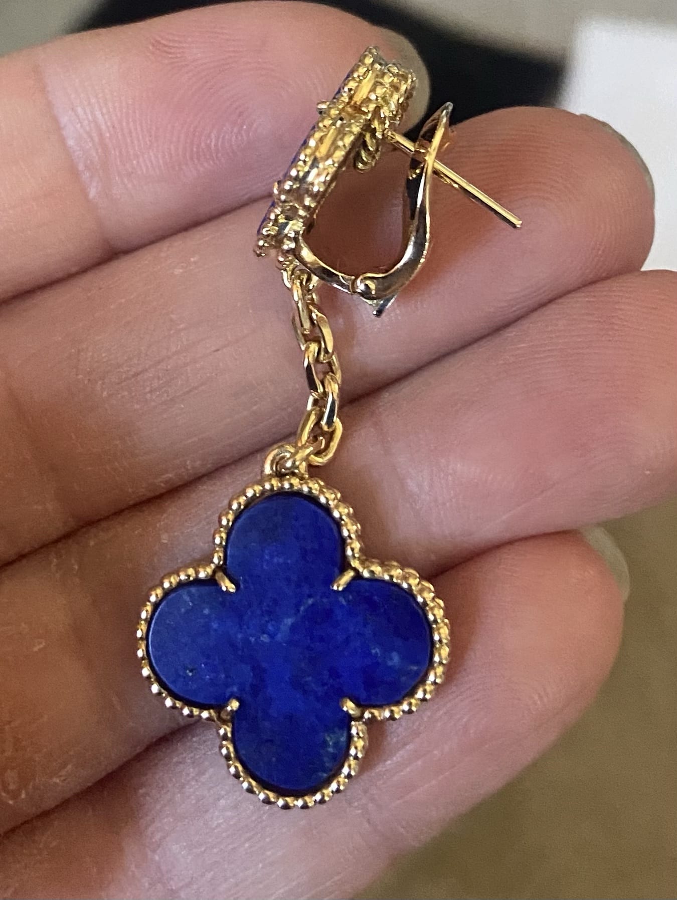 Van Cleef & Arpels Lapis Lazuli Magic Alhambra Earrings