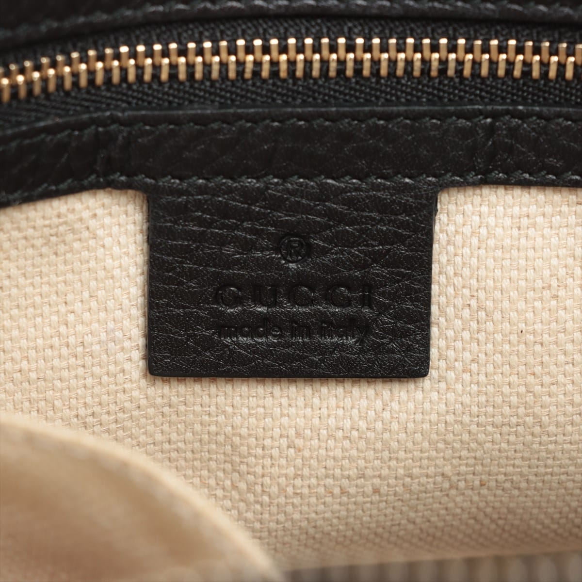 Gucci Black Leather Soho 2Way Handbag Tote