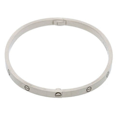 Cartier 18KT White Gold SM Love Bracelet