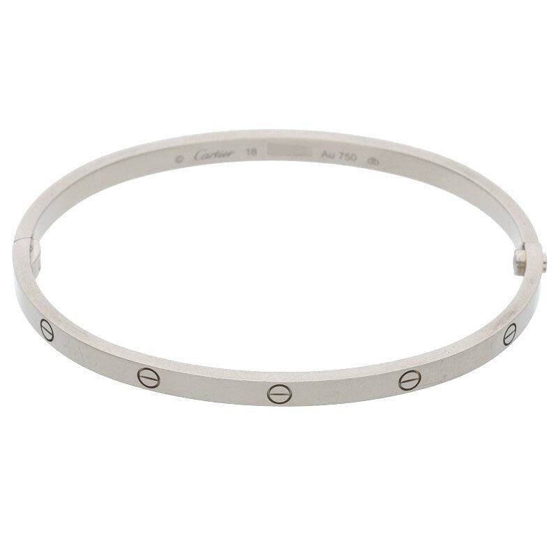 Cartier 18KT White Gold SM Love Bracelet