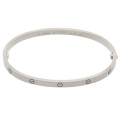 Cartier 18KT White Gold SM Love Bracelet