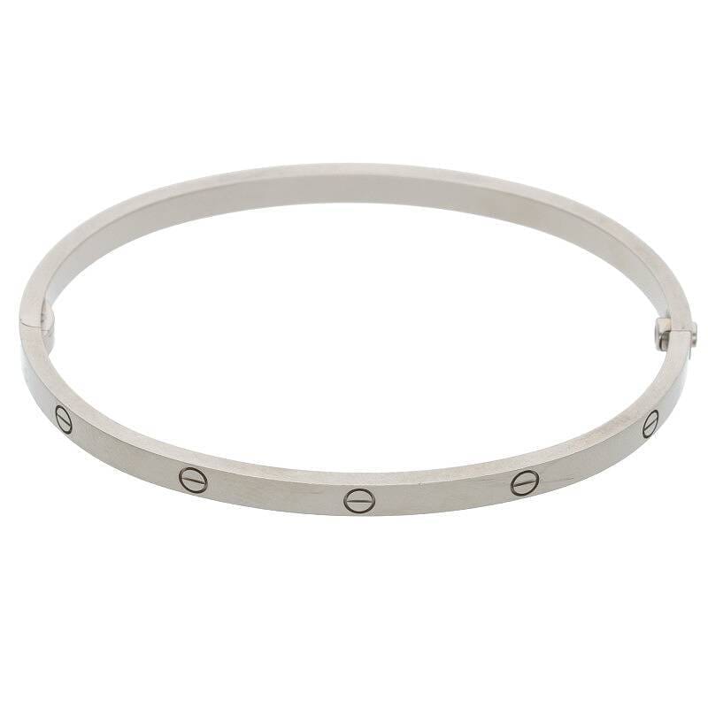 Cartier 18KT White Gold SM Love Bracelet