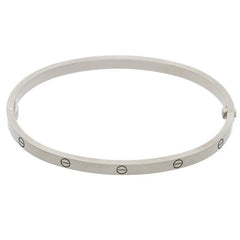 Cartier 18KT White Gold SM Love Bracelet