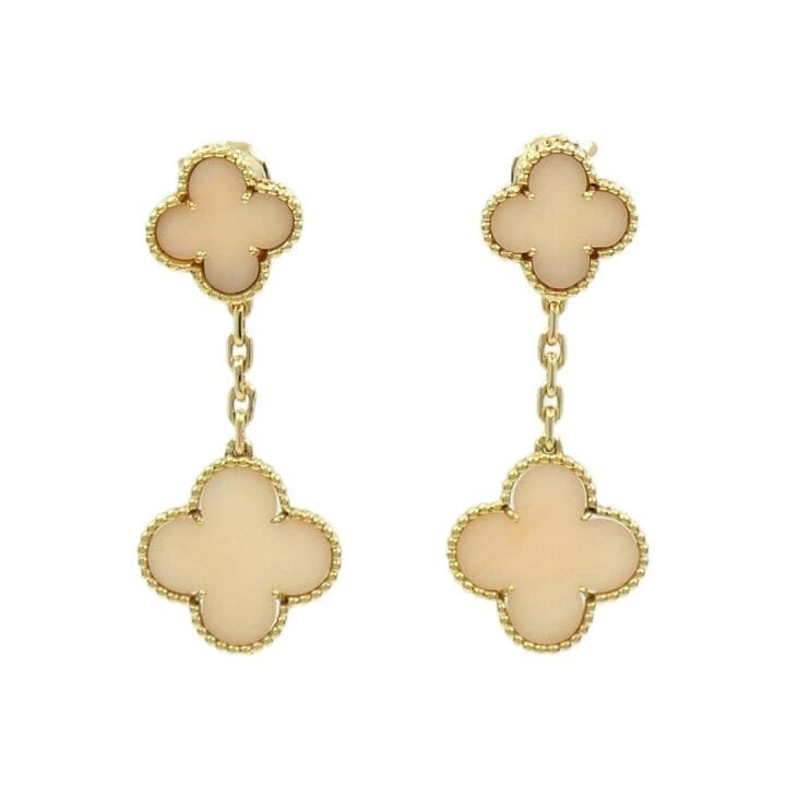 Van Cleef & Arpels Coral Magic Alhambra Earrings