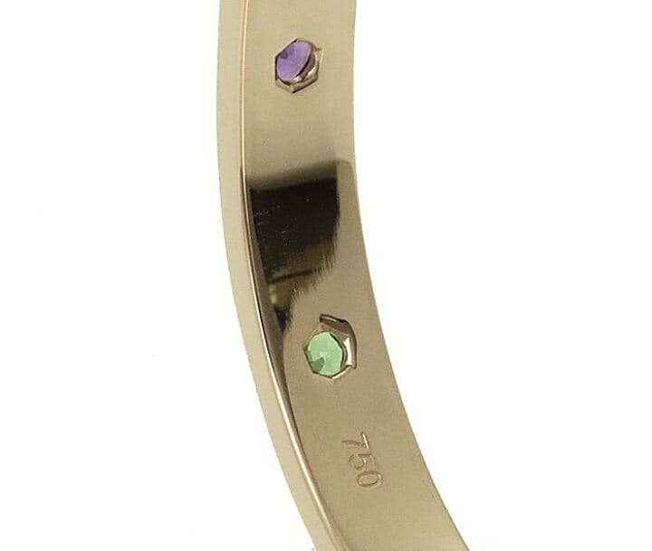 Cartier Rainbow Multi-Color Gemstone Love Bracelet, Size 16