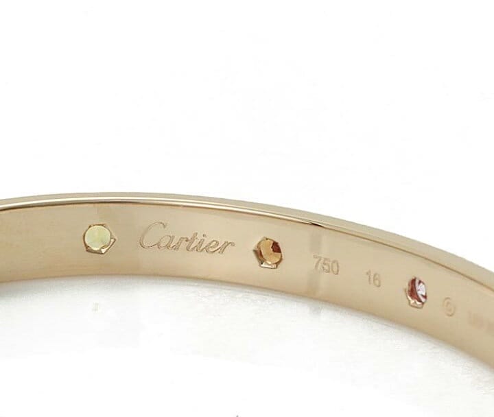Cartier Rainbow Multi-Color Gemstone Love Bracelet, Size 16