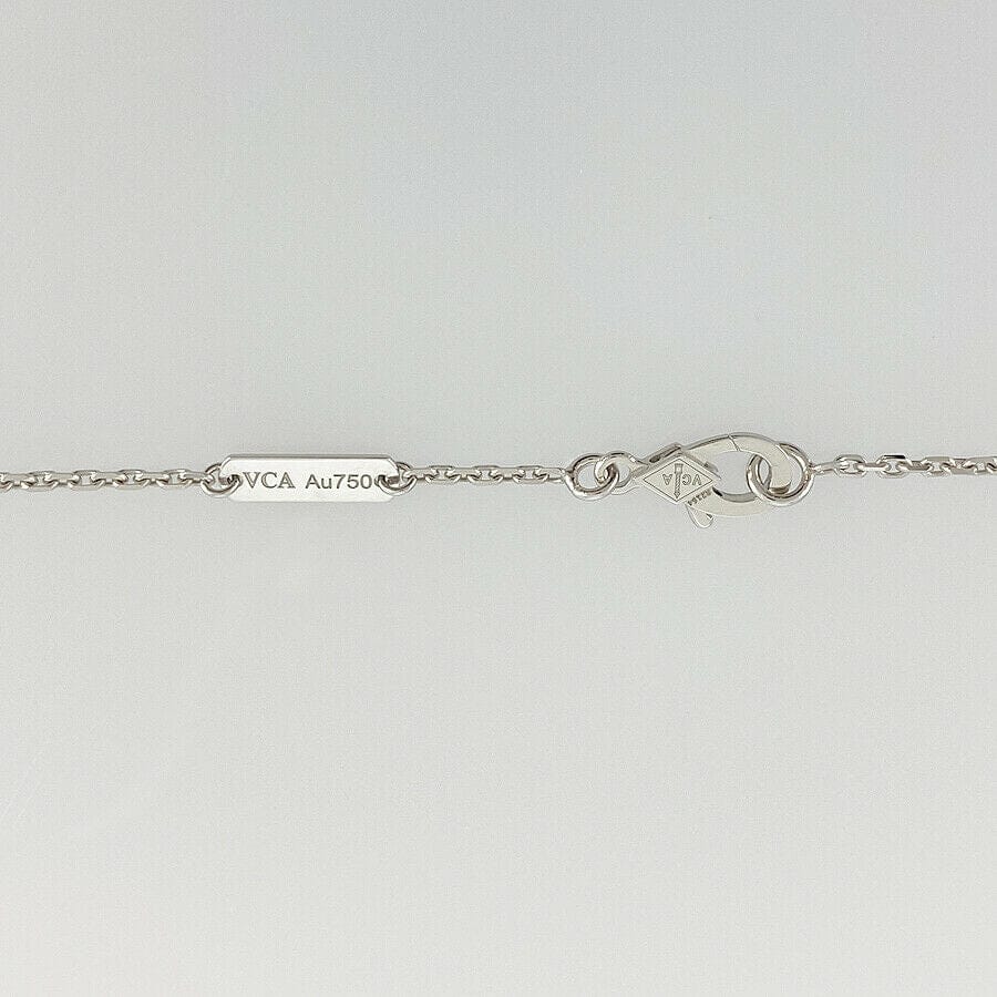 Van Cleef & Arpels Vintage alhambra K18WG (750) Chalcedony  Necklace