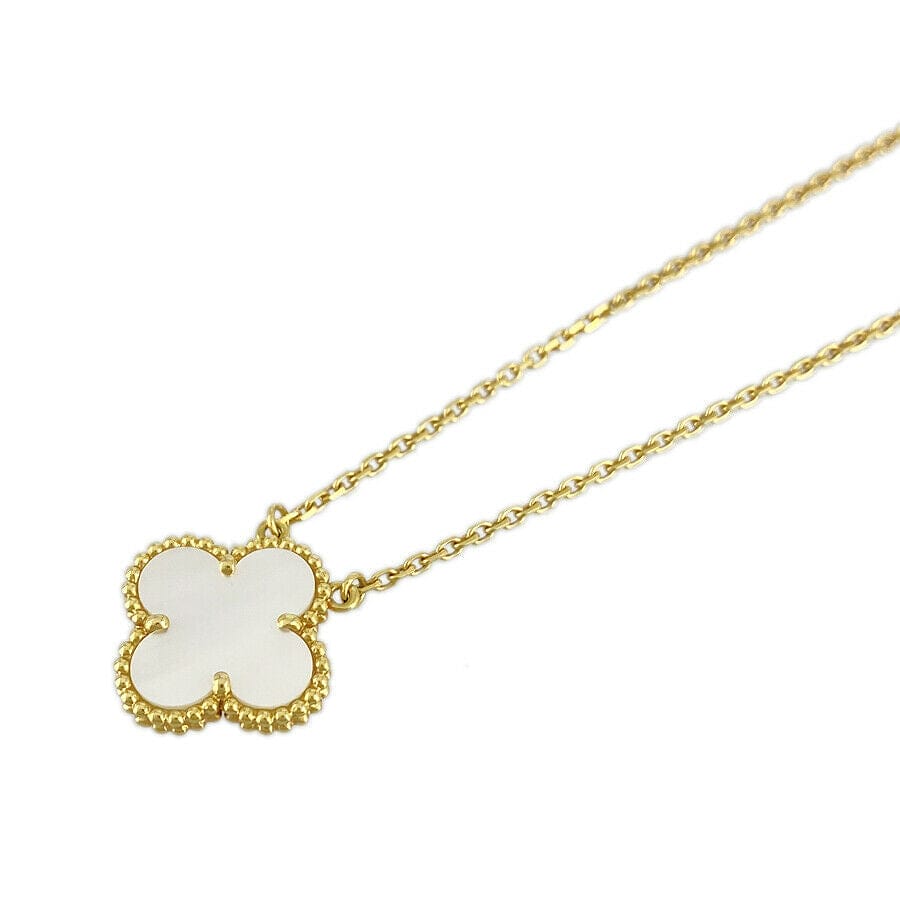 Van Cleef & Arpels Vintage Alhambra Mother of Pearl 18KT Gold Necklace