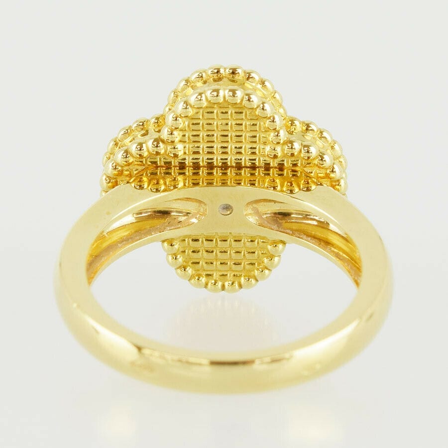Van Cleef & Arpels Diamond Vintage Alhambra 18KT Gold Size 50 Ring