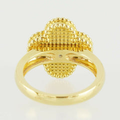 Van Cleef & Arpels Diamond Vintage Alhambra 18KT Gold Size 50 Ring
