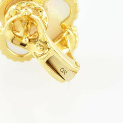 Van Cleef & Arpels Vintage alhambra 18K Yellow Gold750 Shell earring