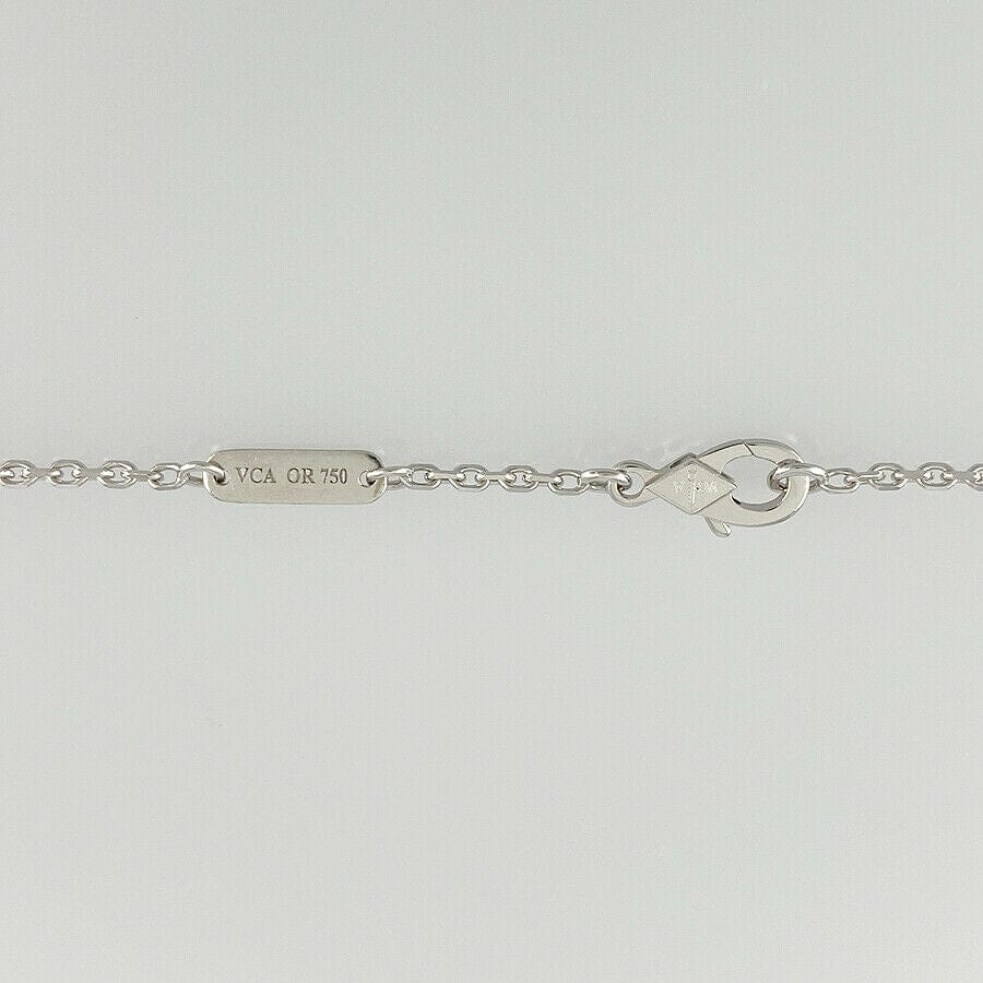 Van Cleef & Arpels Diamond Two Butterfly 18KT White Gold Papillon Necklace